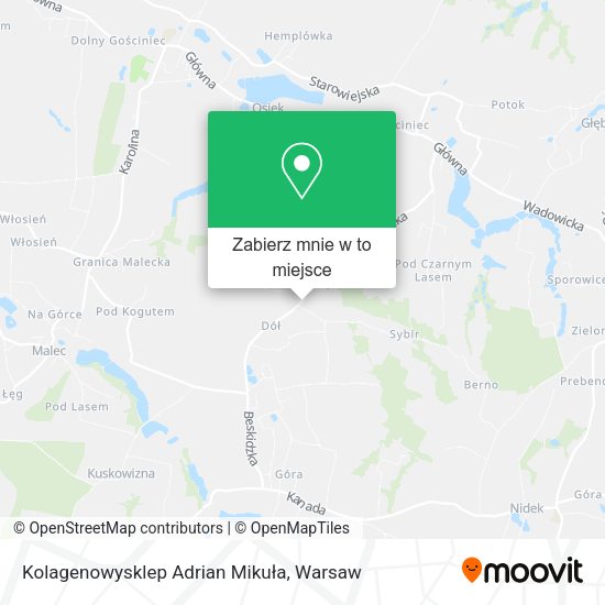 Mapa Kolagenowysklep Adrian Mikuła