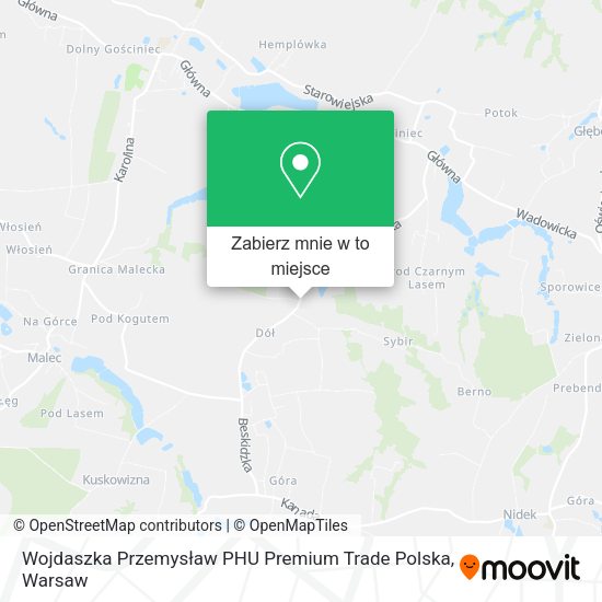 Mapa Wojdaszka Przemysław PHU Premium Trade Polska