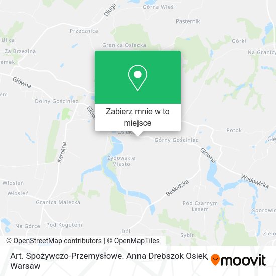 Mapa Art. Spożywczo-Przemysłowe. Anna Drebszok Osiek