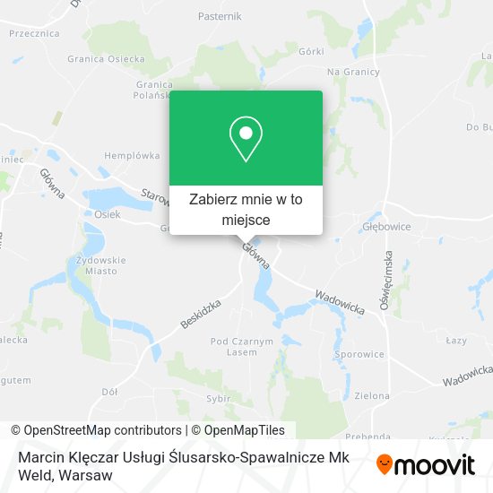 Mapa Marcin Klęczar Usługi Ślusarsko-Spawalnicze Mk Weld