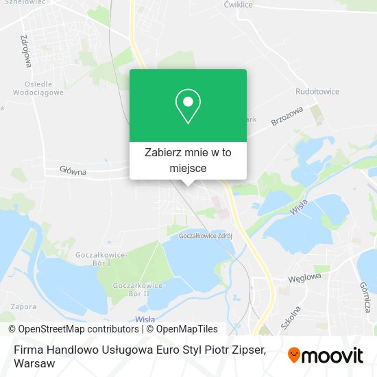 Mapa Firma Handlowo Usługowa Euro Styl Piotr Zipser