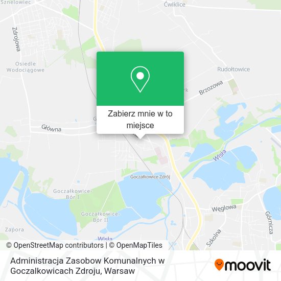 Mapa Administracja Zasobow Komunalnych w Goczalkowicach Zdroju