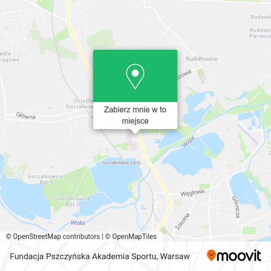 Mapa Fundacja Pszczyńska Akademia Sportu