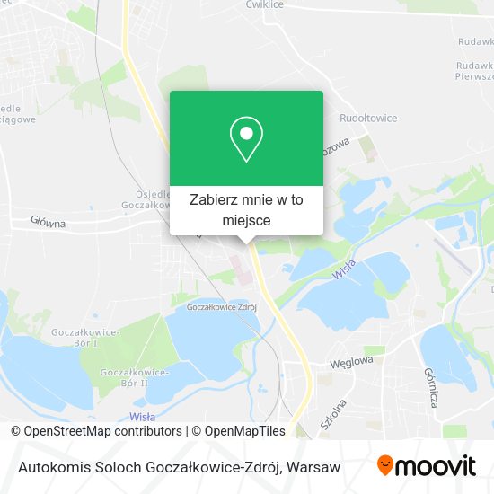 Mapa Autokomis Soloch Goczałkowice-Zdrój