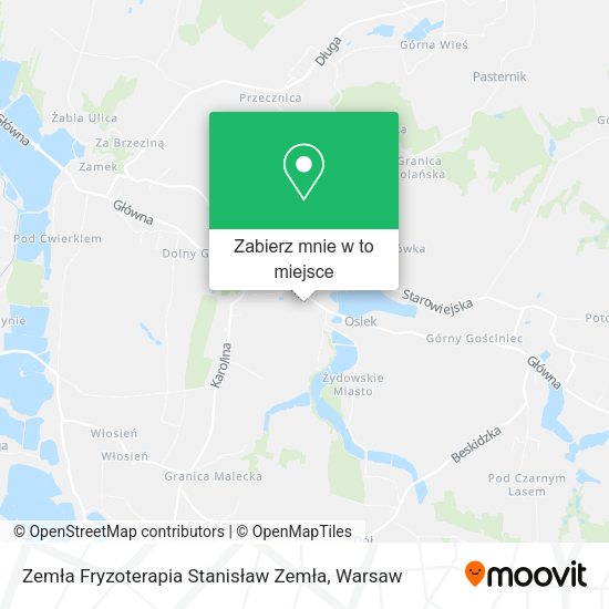 Mapa Zemła Fryzoterapia Stanisław Zemła