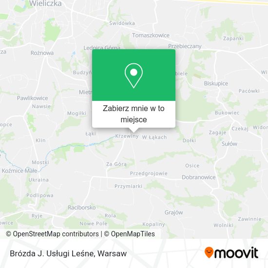 Mapa Brózda J. Usługi Leśne