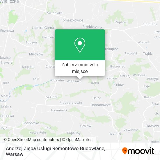 Mapa Andrzej Zięba Usługi Remontowo Budowlane