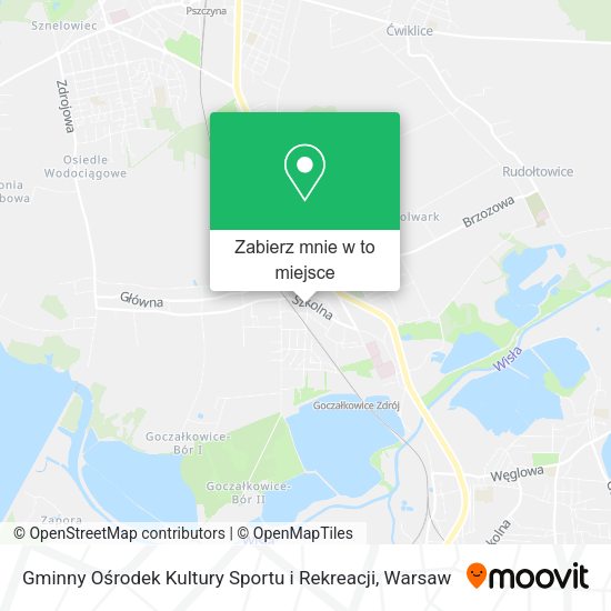 Mapa Gminny Ośrodek Kultury Sportu i Rekreacji