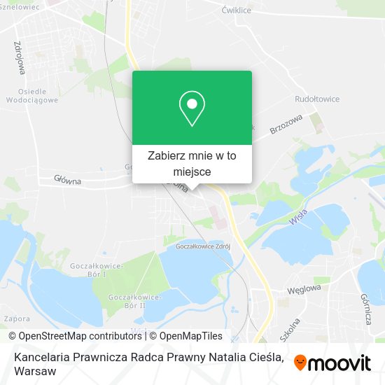 Mapa Kancelaria Prawnicza Radca Prawny Natalia Cieśla