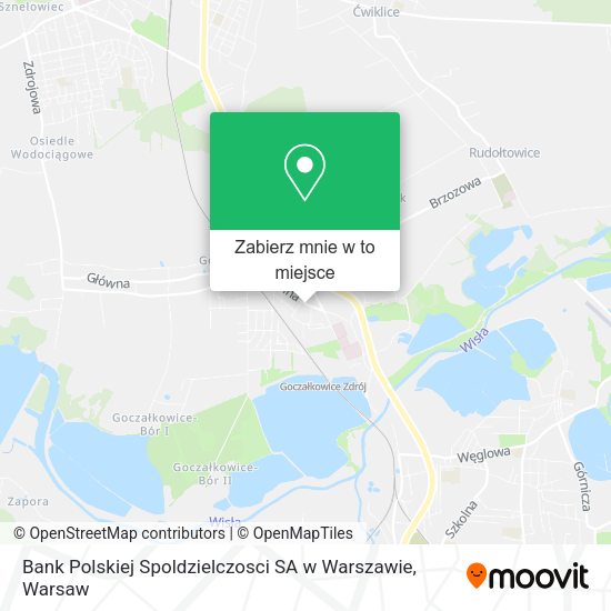 Mapa Bank Polskiej Spoldzielczosci SA w Warszawie