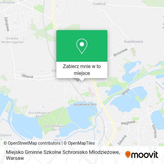 Mapa Miejsko Gminne Szkolne Schronisko Młodzieżowe