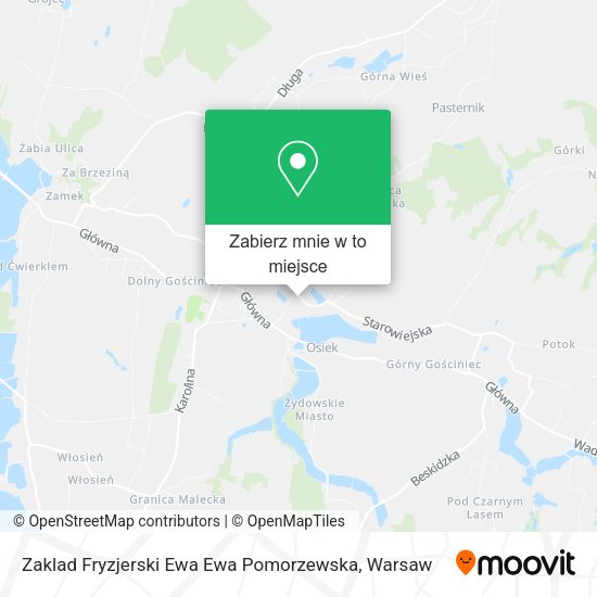 Mapa Zaklad Fryzjerski Ewa Ewa Pomorzewska