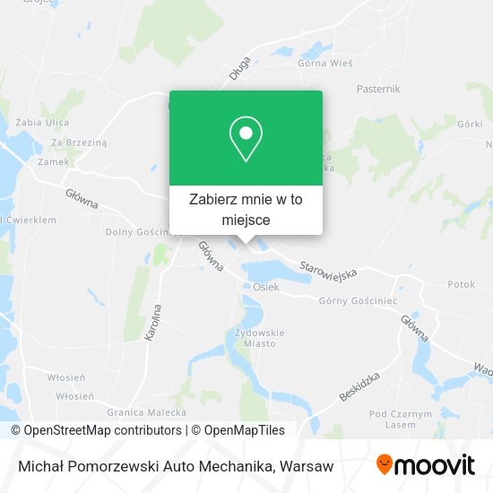 Mapa Michał Pomorzewski Auto Mechanika