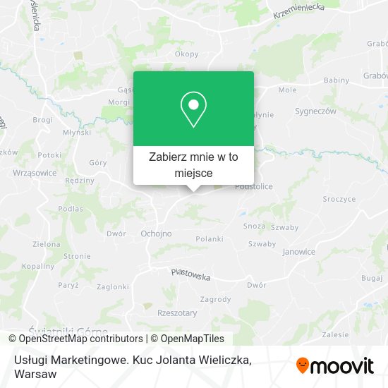 Mapa Usługi Marketingowe. Kuc Jolanta Wieliczka