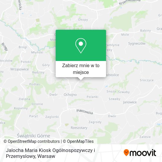 Mapa Jalocha Maria Kiosk Ogólnospozywczy i Przemyslowy