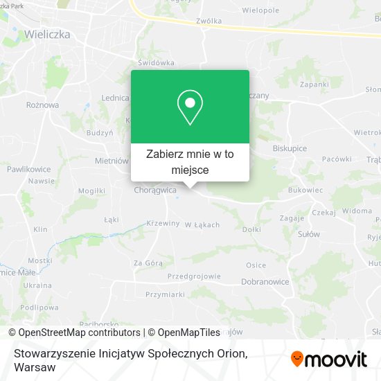 Mapa Stowarzyszenie Inicjatyw Społecznych Orion