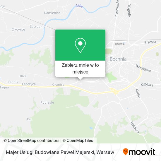 Mapa Majer Usługi Budowlane Paweł Majerski