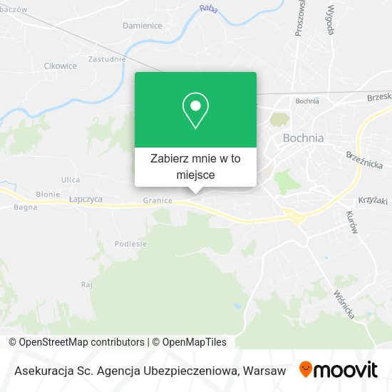 Mapa Asekuracja Sc. Agencja Ubezpieczeniowa