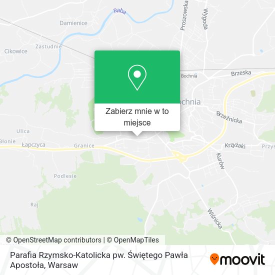 Mapa Parafia Rzymsko-Katolicka pw. Świętego Pawła Apostoła