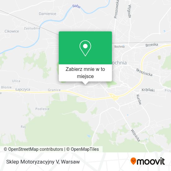 Mapa Sklep Motoryzacyjny V