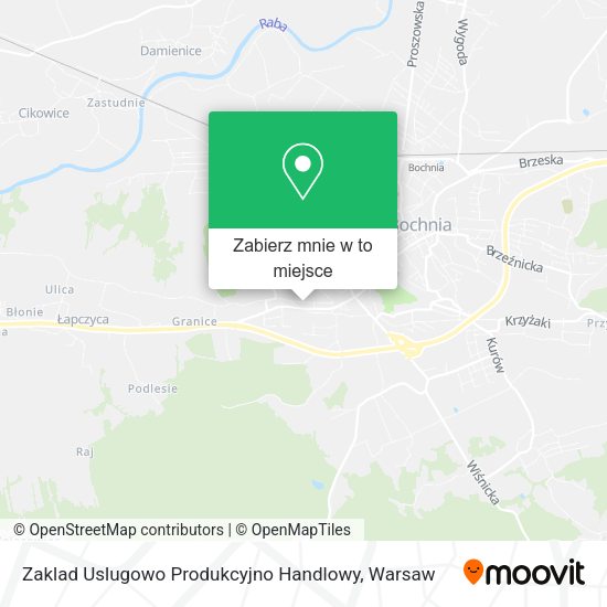 Mapa Zaklad Uslugowo Produkcyjno Handlowy