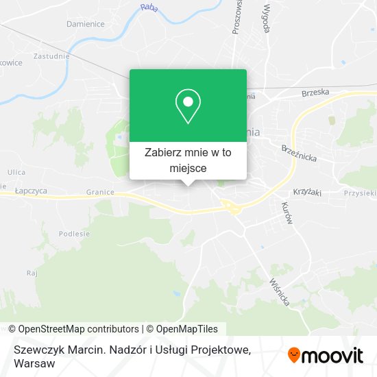 Mapa Szewczyk Marcin. Nadzór i Usługi Projektowe