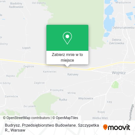 Mapa Budrysz. Przedsiębiorstwo Budowlane. Szczypetka R.