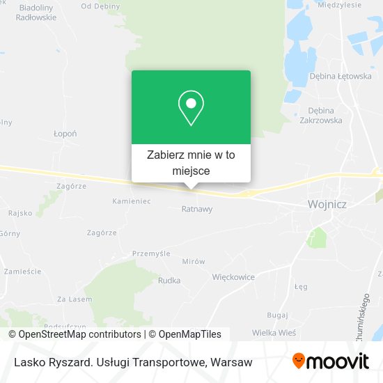 Mapa Lasko Ryszard. Usługi Transportowe