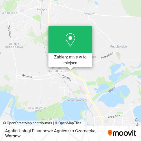 Mapa Agafin Usługi Finansowe Agnieszka Czernecka