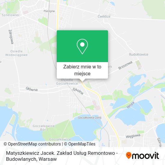 Mapa Matyszkiewicz Jacek. Zakład Usług Remontowo - Budowlanych