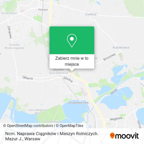 Mapa Ncm. Naprawa Ciągników i Maszyn Rolniczych. Mazur J.