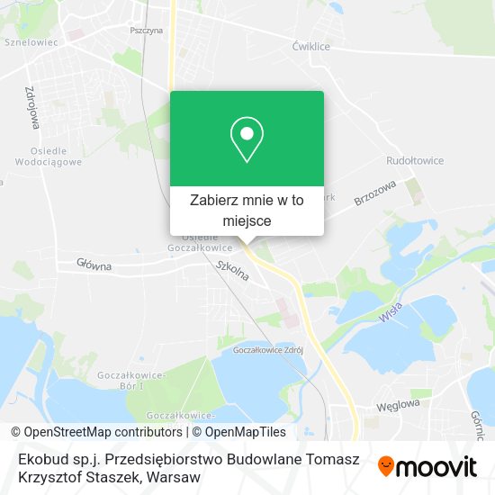 Mapa Ekobud sp.j. Przedsiębiorstwo Budowlane Tomasz Krzysztof Staszek