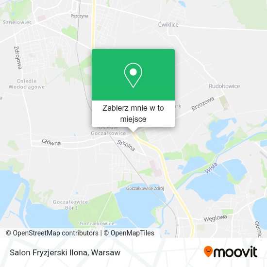 Mapa Salon Fryzjerski Ilona