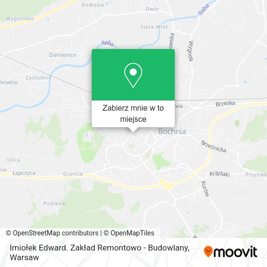 Mapa Imiołek Edward. Zakład Remontowo - Budowlany