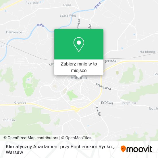 Mapa Klimatyczny Apartament przy Bocheńskim Rynku.