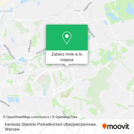 Mapa Ireneusz Stanicki Pośrednictwo Ubezpieczeniowe