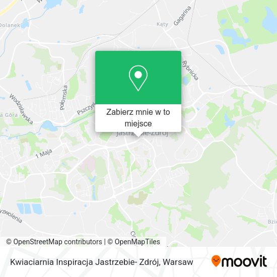 Mapa Kwiaciarnia Inspiracja Jastrzebie- Zdrój