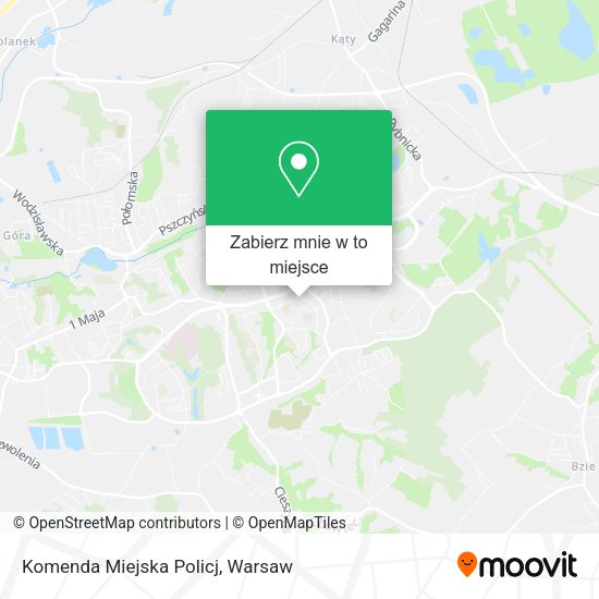 Mapa Komenda Miejska Policj