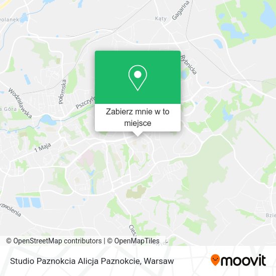 Mapa Studio Paznokcia Alicja Paznokcie