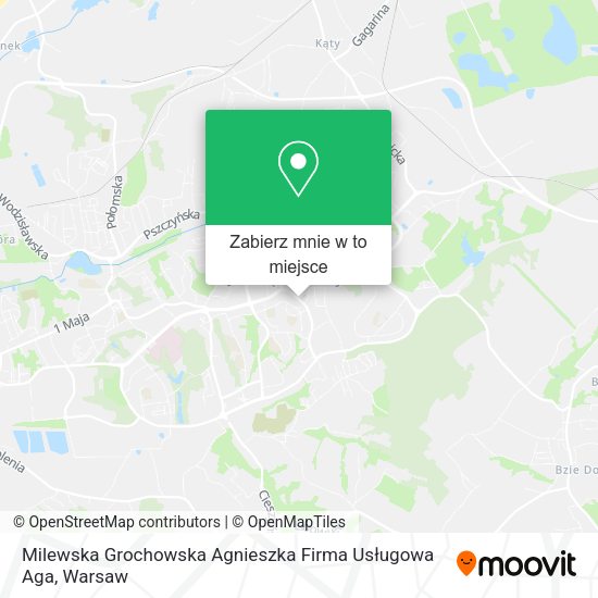 Mapa Milewska Grochowska Agnieszka Firma Usługowa Aga