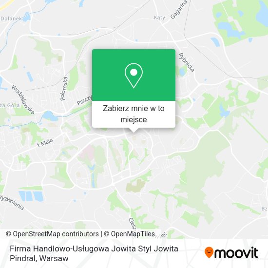 Mapa Firma Handlowo-Usługowa Jowita Styl Jowita Pindral