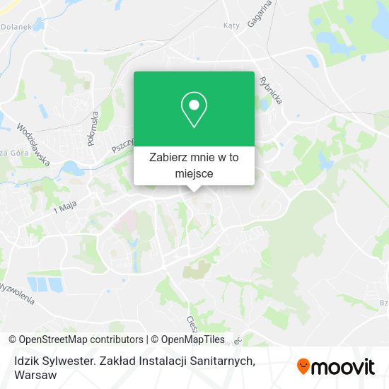 Mapa Idzik Sylwester. Zakład Instalacji Sanitarnych