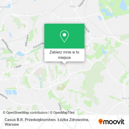 Mapa Casus B.R. Przedsiębiorstwo. Łóżka Zdrowotne