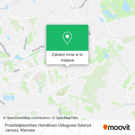 Mapa Przedsiębiorstwo Handlowo Usługowe Gawryś Janusz