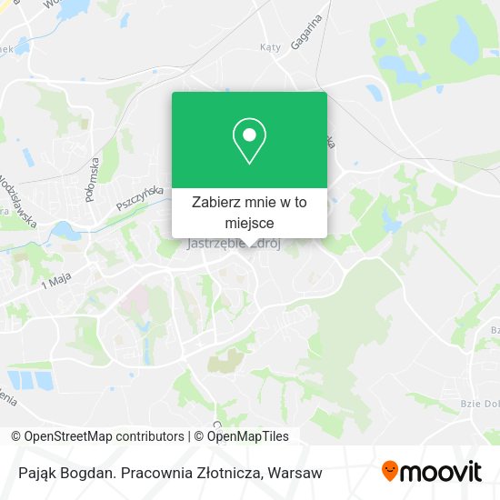 Mapa Pająk Bogdan. Pracownia Złotnicza