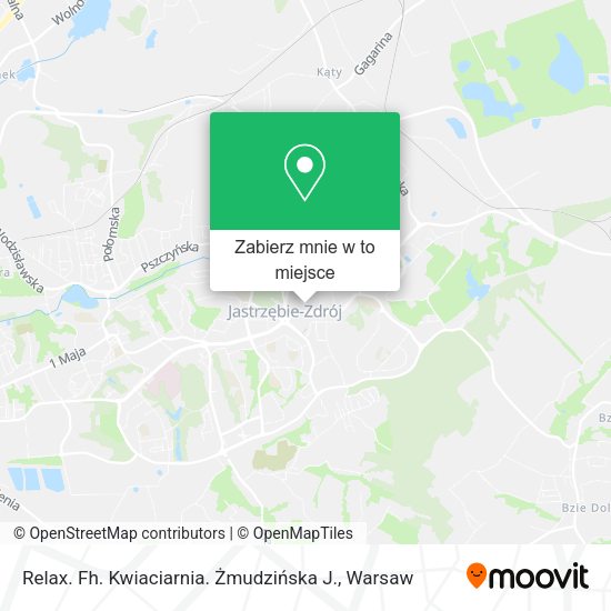 Mapa Relax. Fh. Kwiaciarnia. Żmudzińska J.