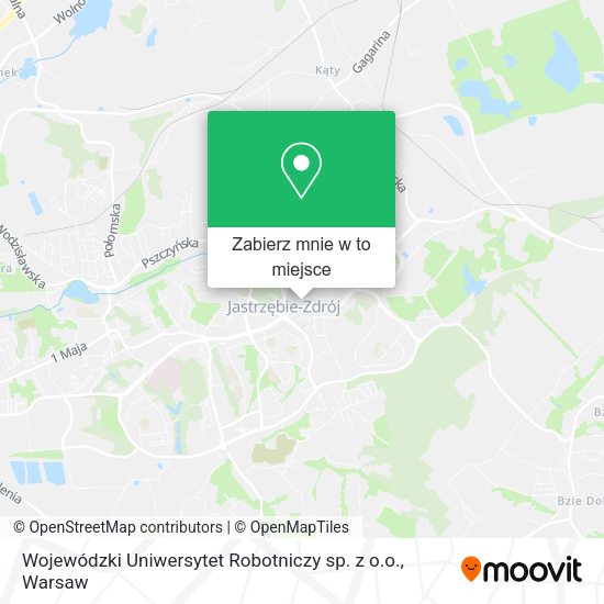 Mapa Wojewódzki Uniwersytet Robotniczy sp. z o.o.