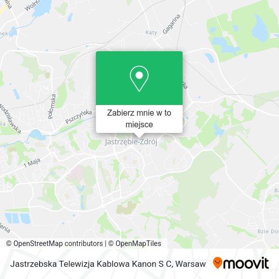 Mapa Jastrzebska Telewizja Kablowa Kanon S C