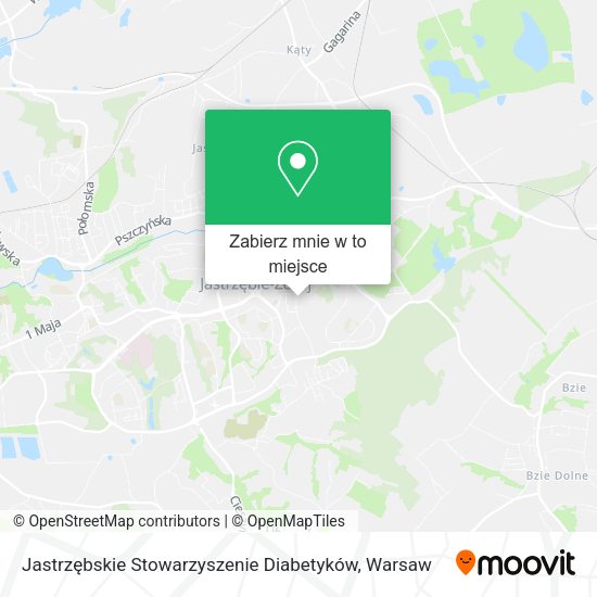 Mapa Jastrzębskie Stowarzyszenie Diabetyków