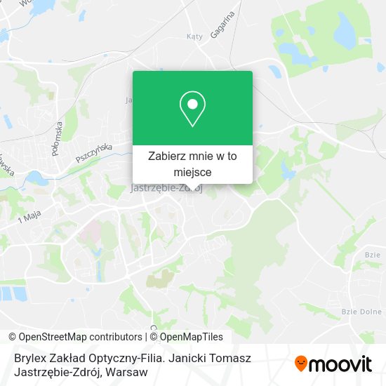 Mapa Brylex Zakład Optyczny-Filia. Janicki Tomasz Jastrzębie-Zdrój